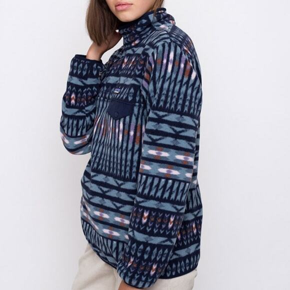 Patagonia Lightweight Synchilla Snap-T Pullover Fleece Jacket Kuta Klash Large - Picture 3 of 8